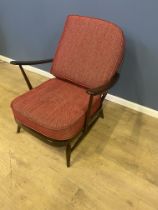 Ercol style spindle back armchair