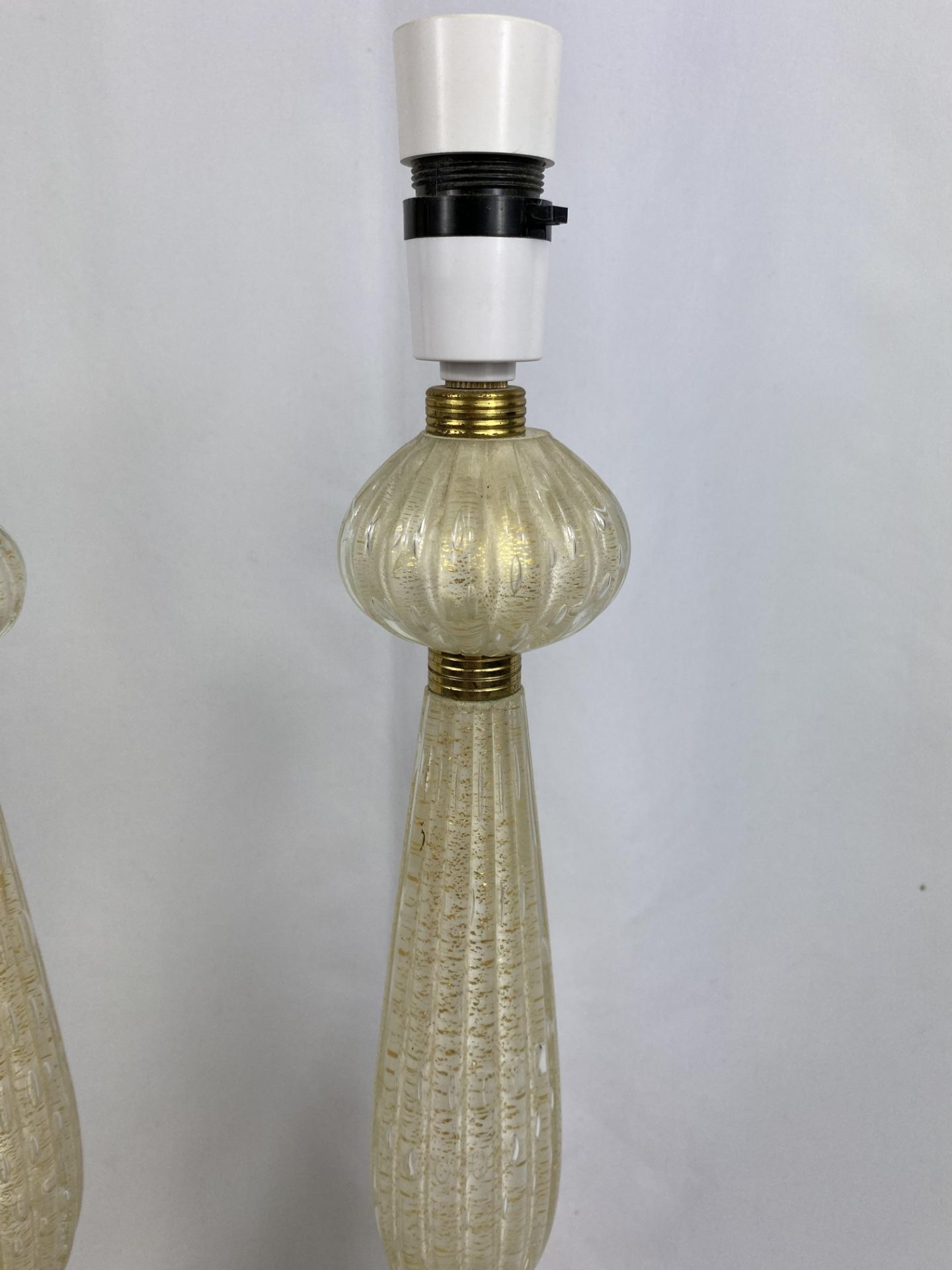 Pair of Barovier & Toso style Murano glass table lamps - Image 2 of 6