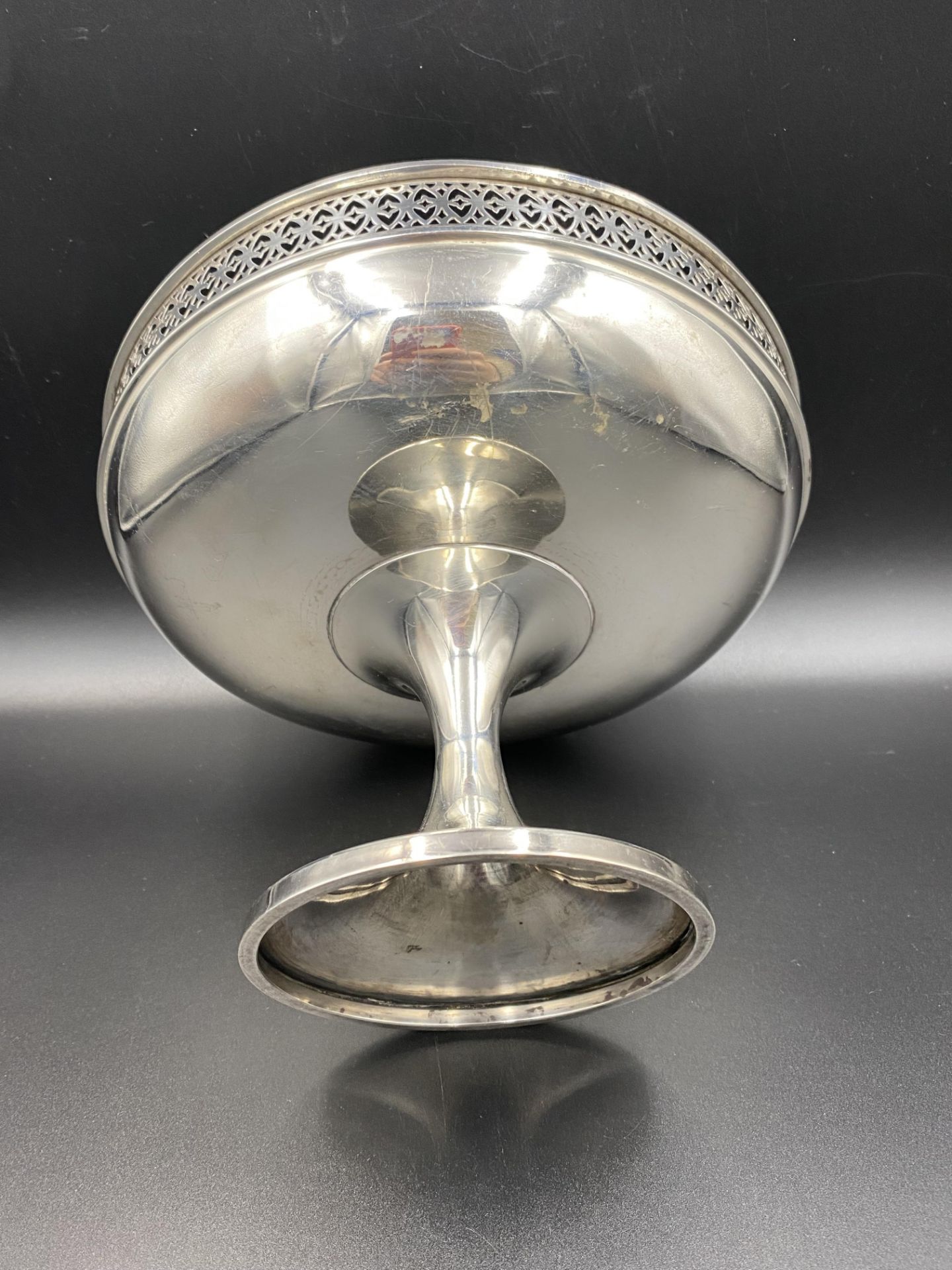 Walker & Hall silver galleried fruit bowl - Image 4 of 5