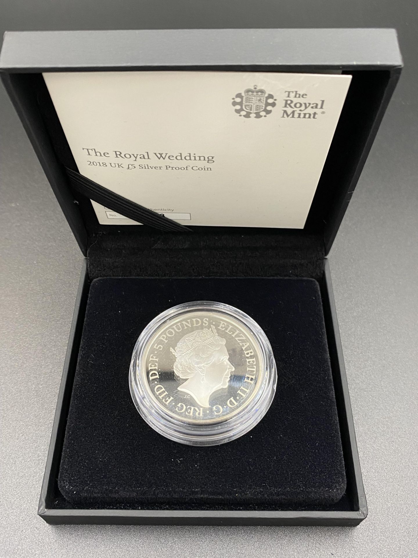 Royal Mint Royal Wedding 2018 £5 silver proof coin - Image 4 of 5