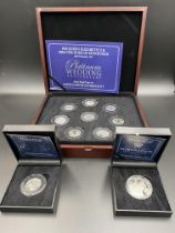 Queen Elizabeth Platinum Wedding Anniversary silver proof coin set
