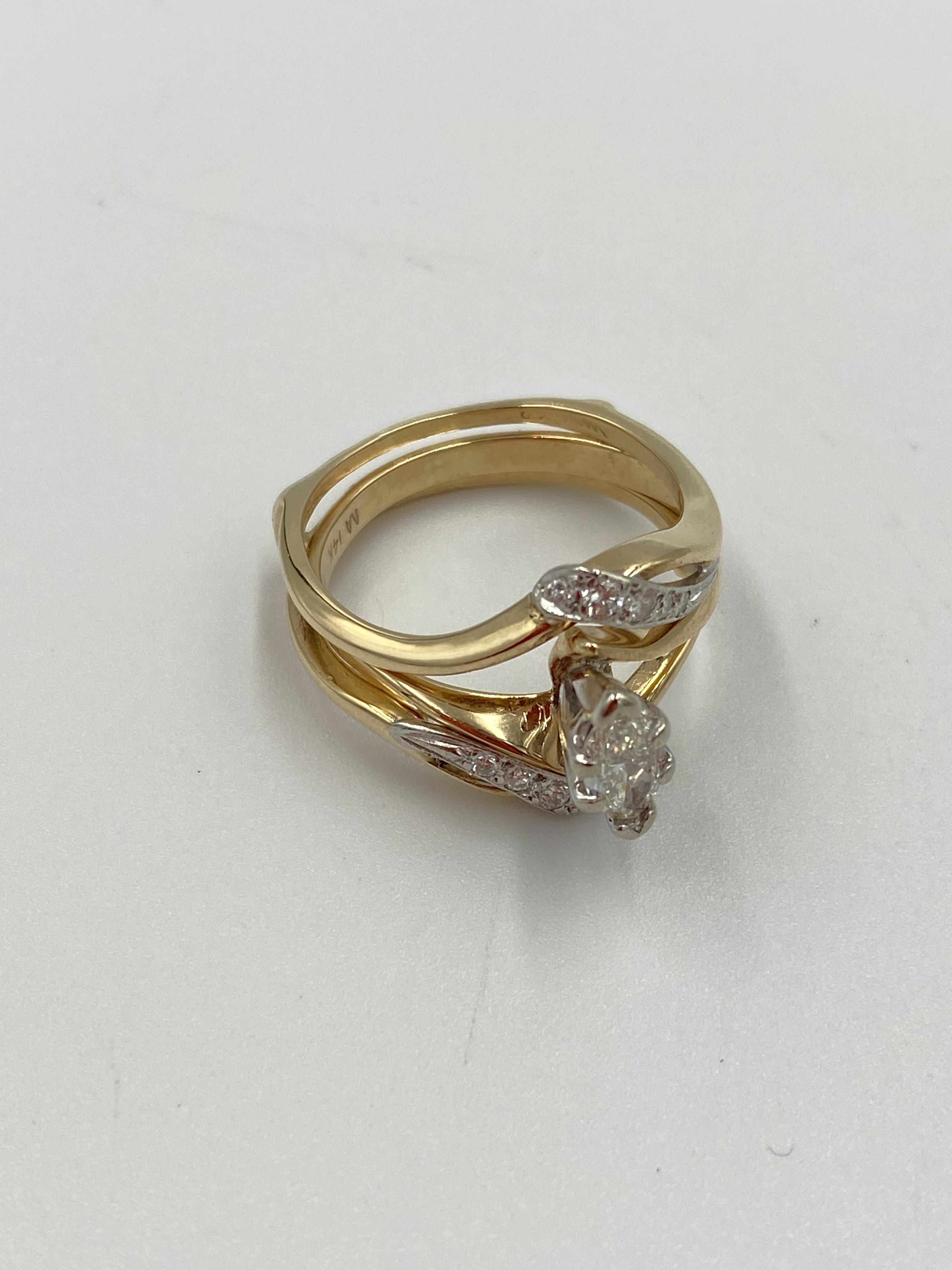 14ct gold and diamond ring - Image 6 of 6