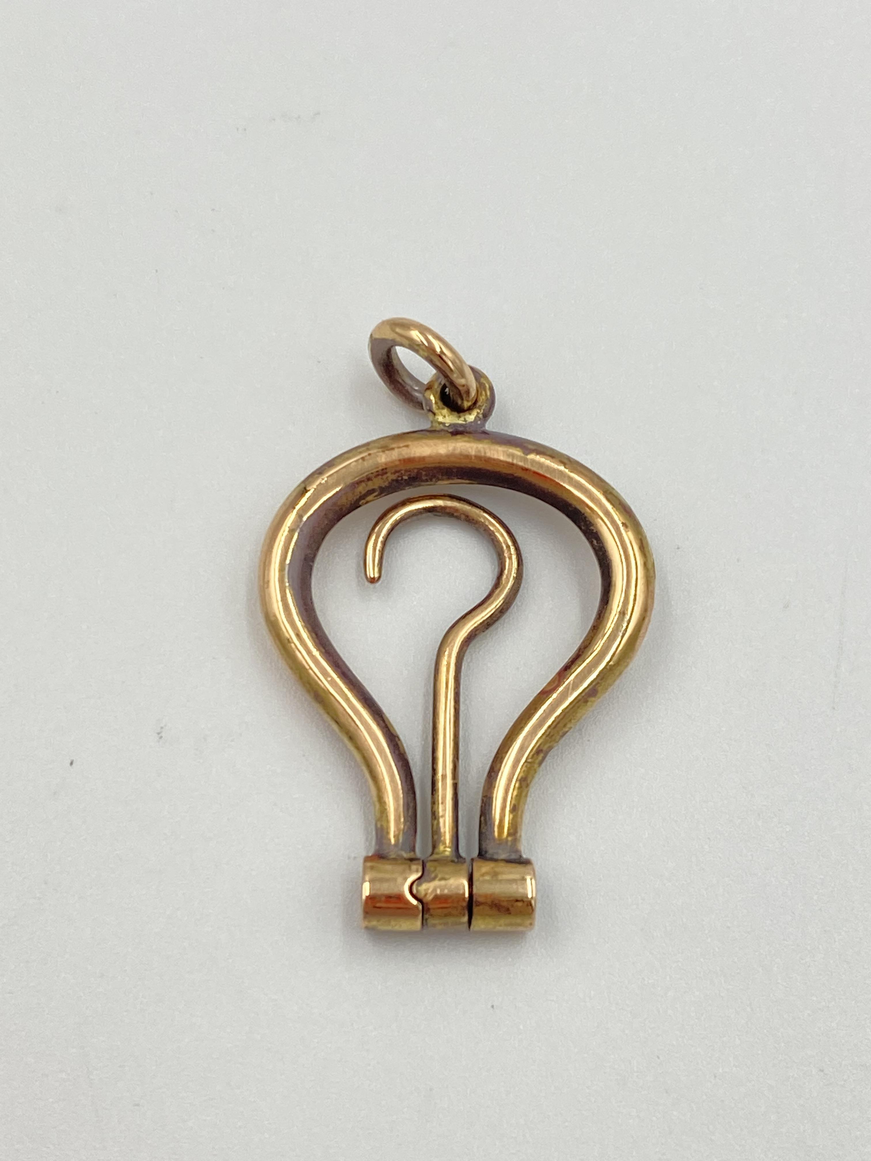14ct gold folding button hook - Image 3 of 3
