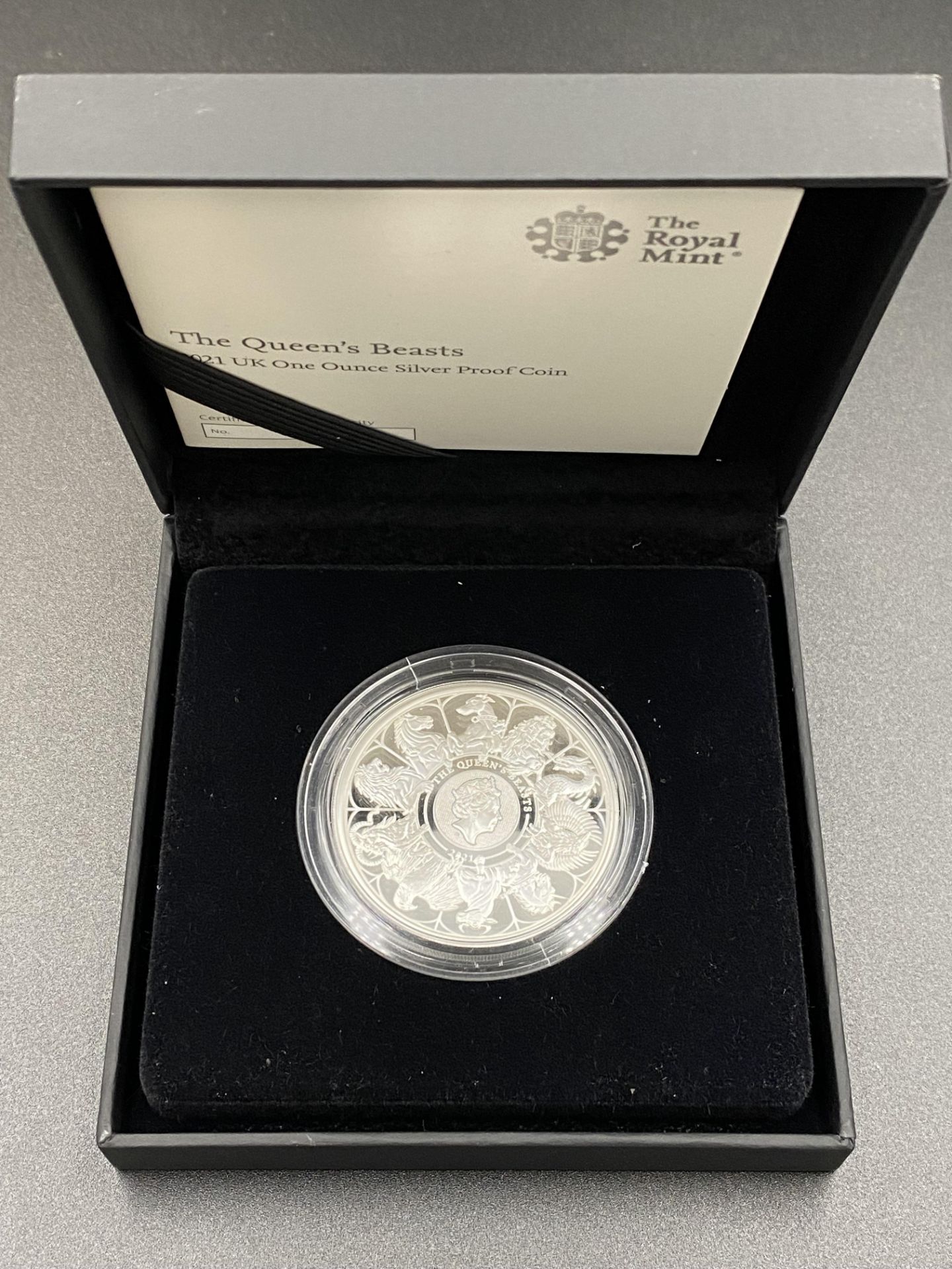 Royal Mint Queen's Beasts 2021 one ounce silver proof coin
