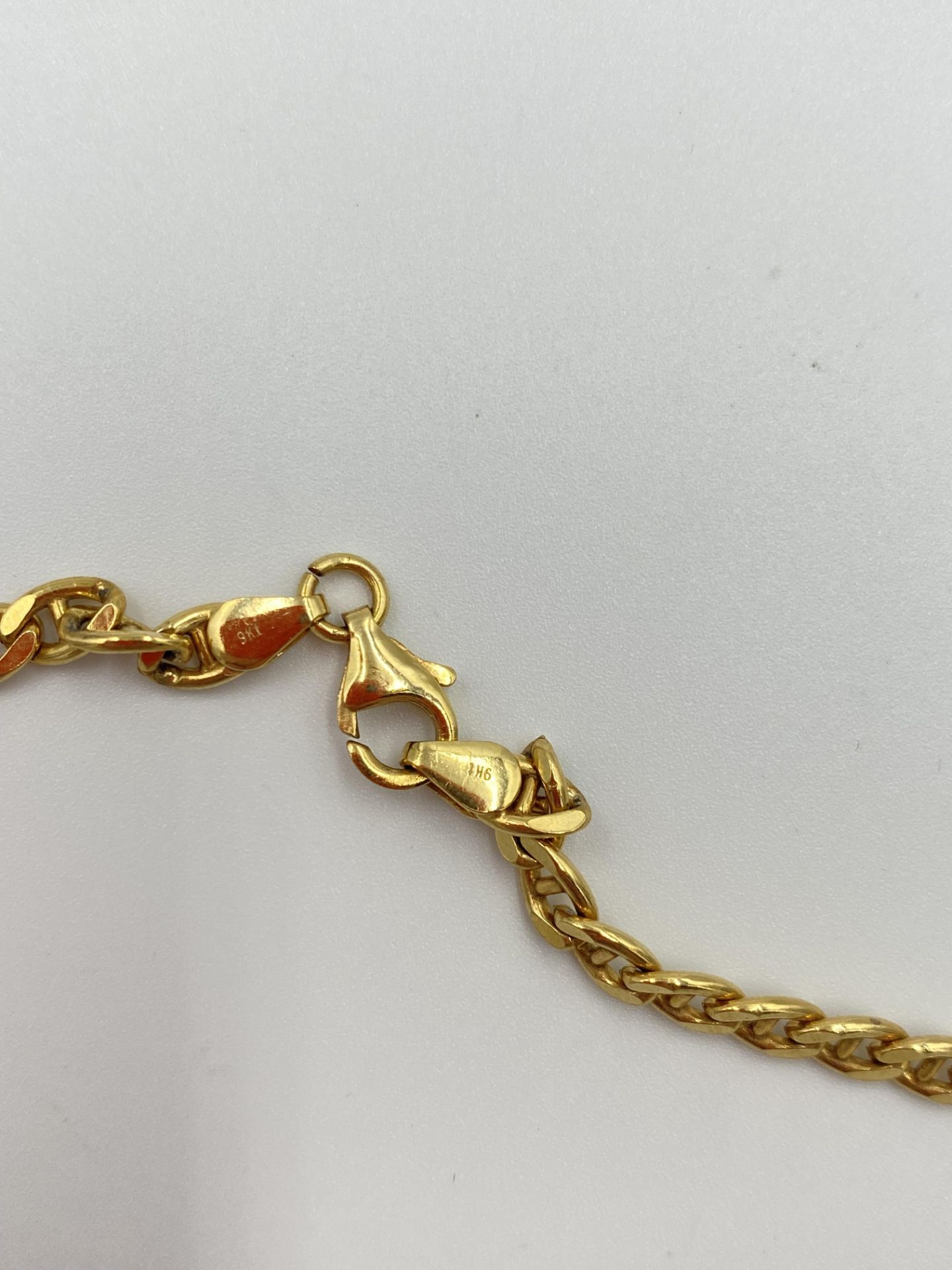 9ct gold link necklace - Image 3 of 3