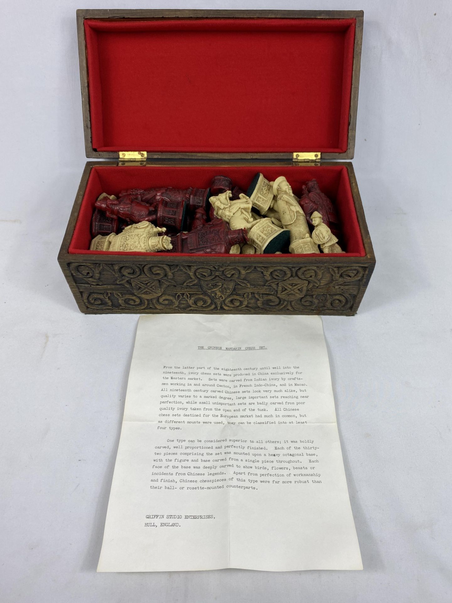 Mandarin style chess set - Image 6 of 7