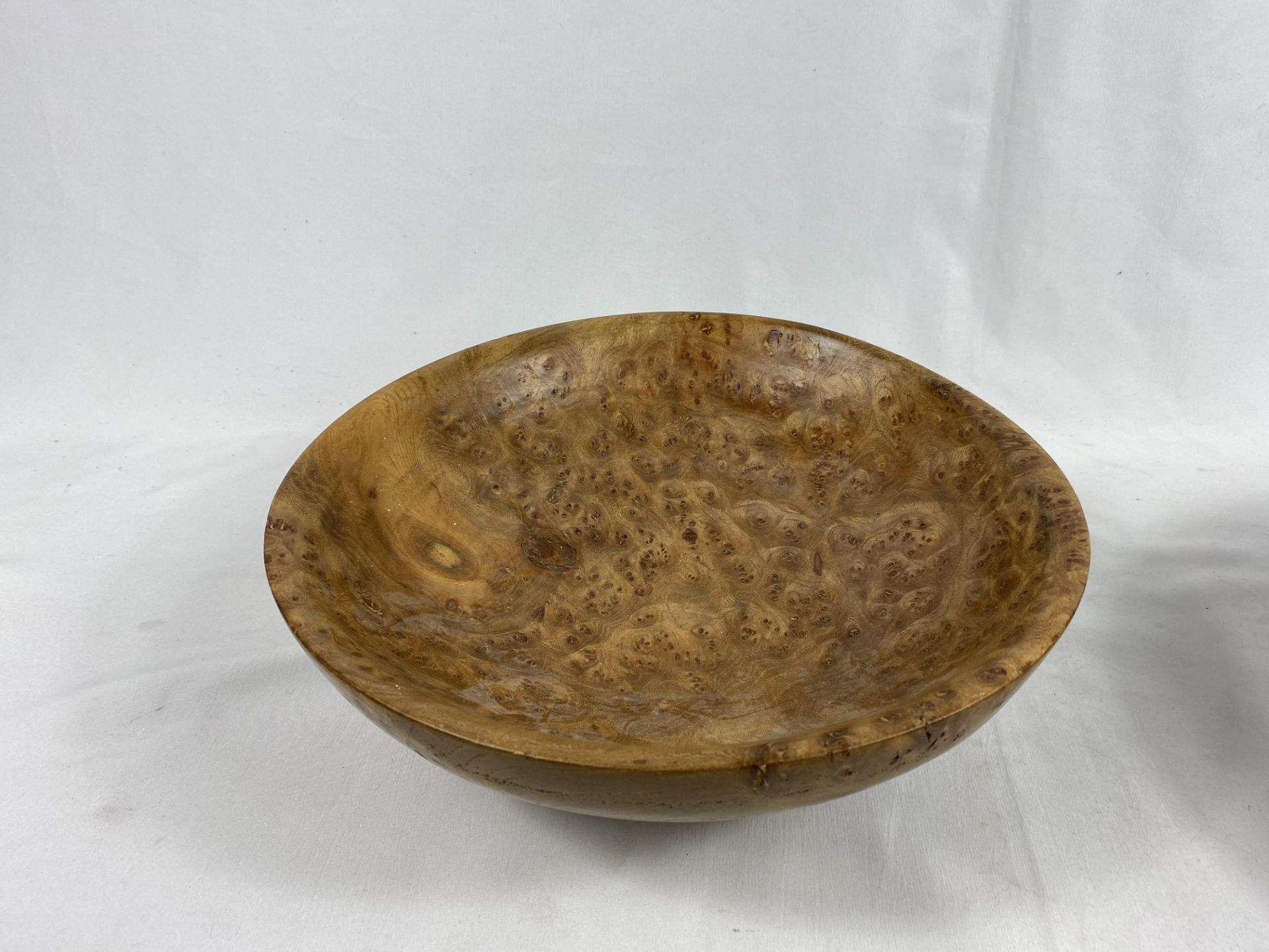 19th century olive wood bowl - Image 2 of 5