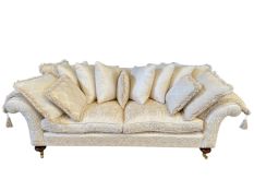 Contemporary scroll end sofa