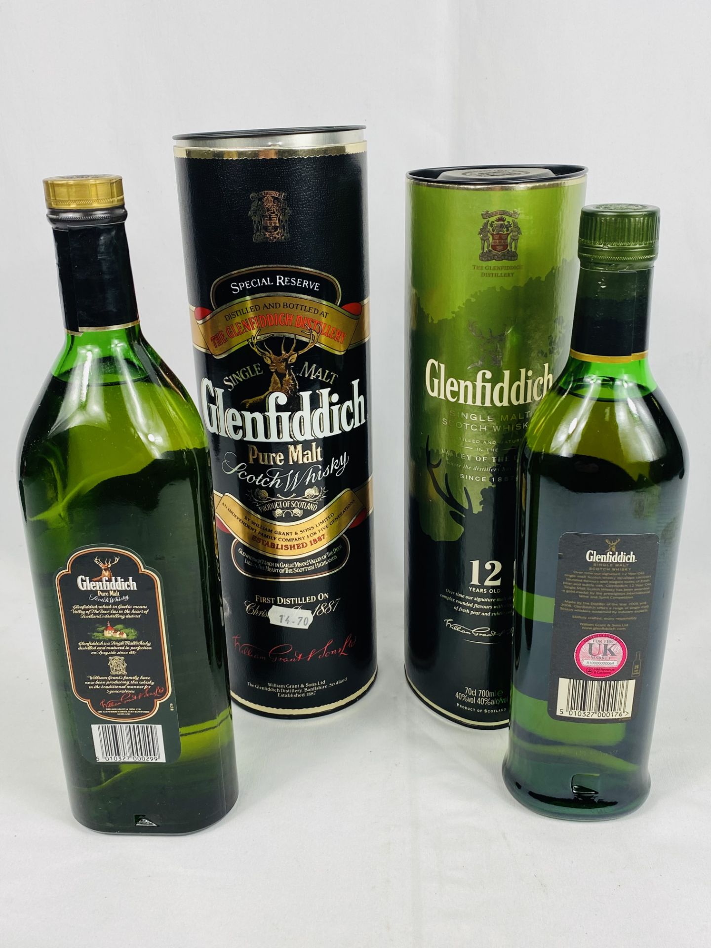 Two bottles of Glenfiddich whisky - Image 2 of 2