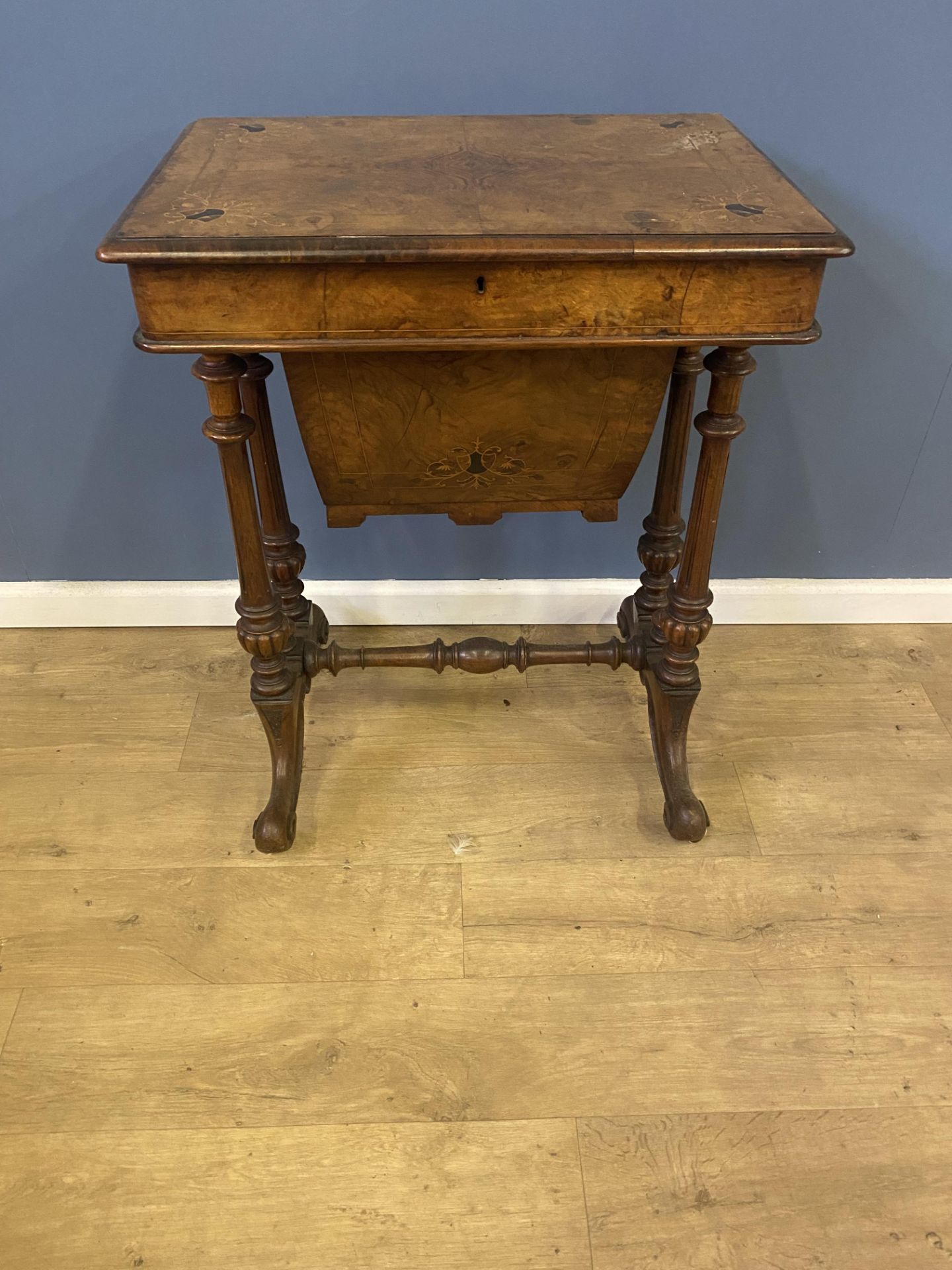 Victorian mahogany workbox