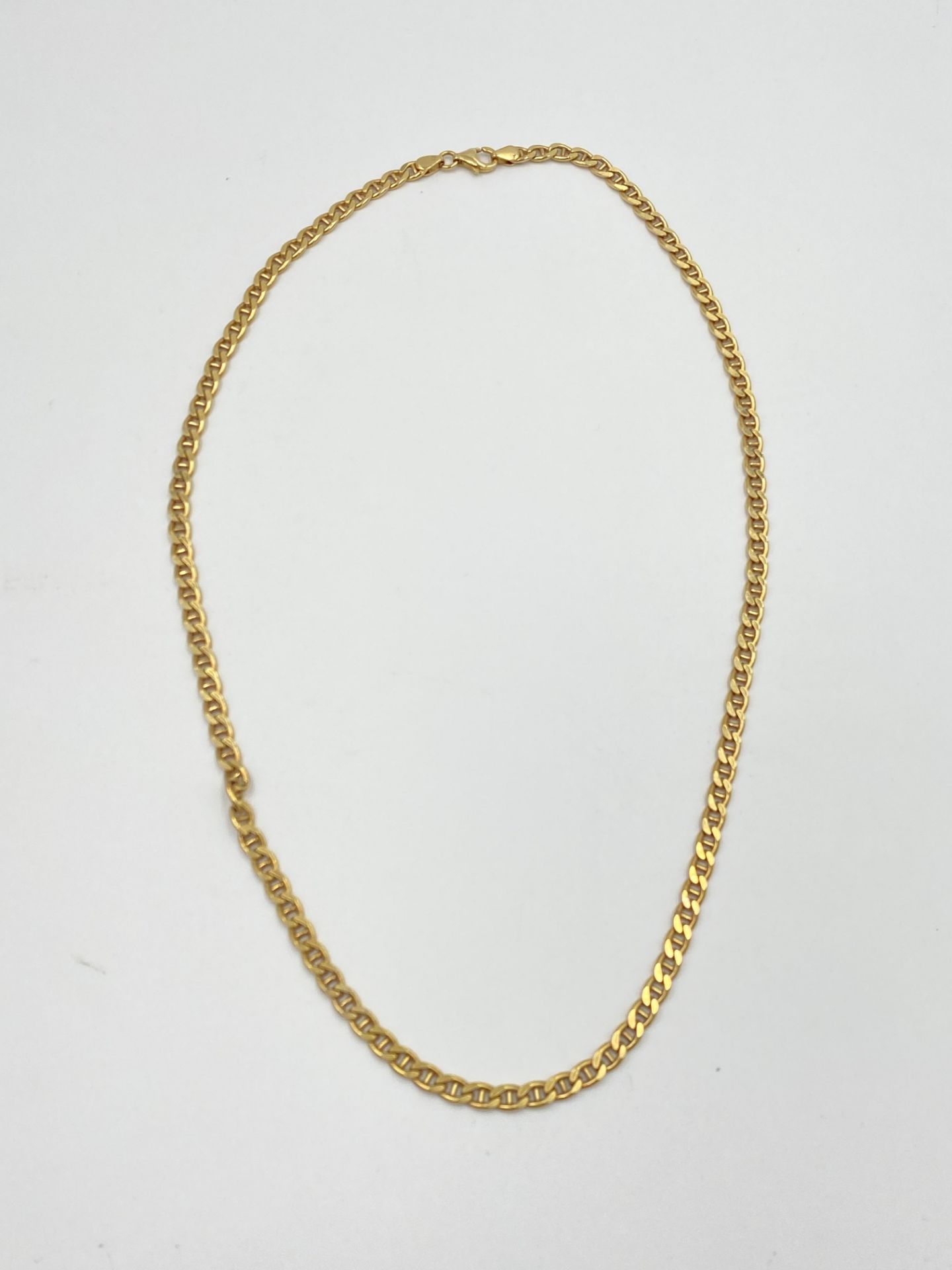 9ct gold link necklace - Image 2 of 3