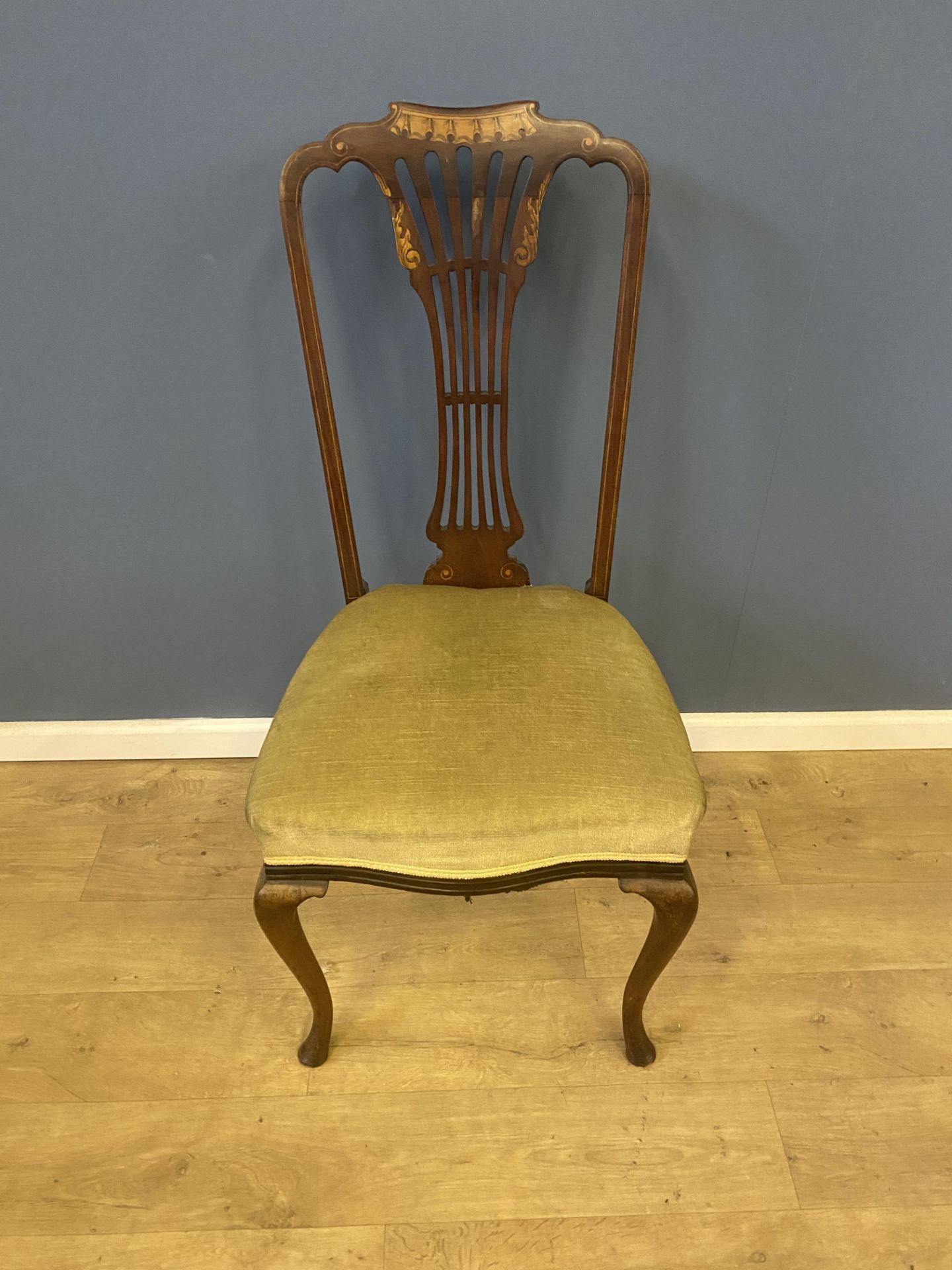 Six mahogany splat back dining chairs - Image 2 of 7