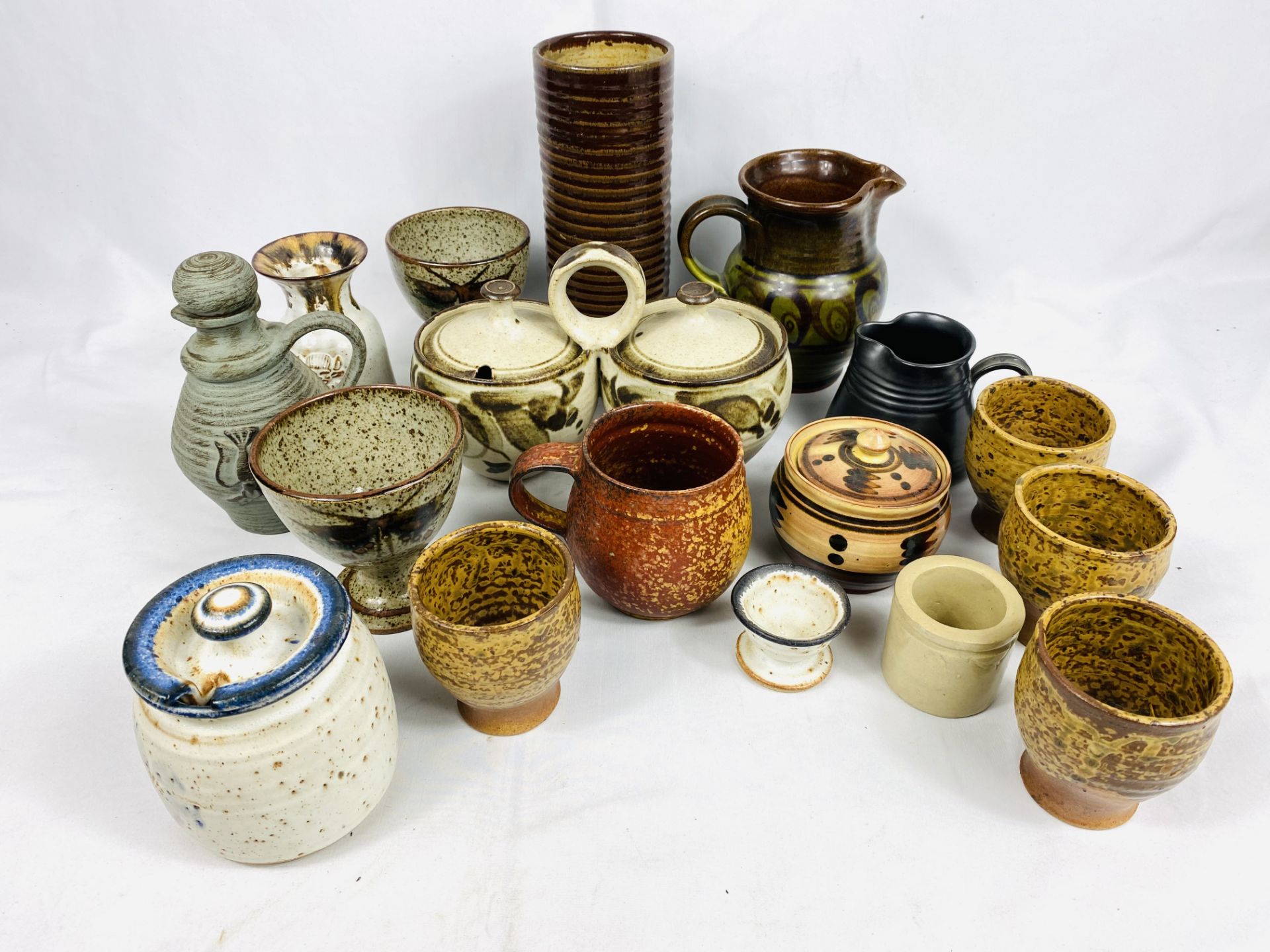 Collection of studio pottery