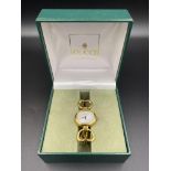 18ct gold ladies Gucci watch