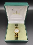 18ct gold ladies Gucci watch