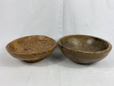 19th century olive wood bowl