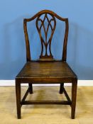 Georgian mahogany splat back chair