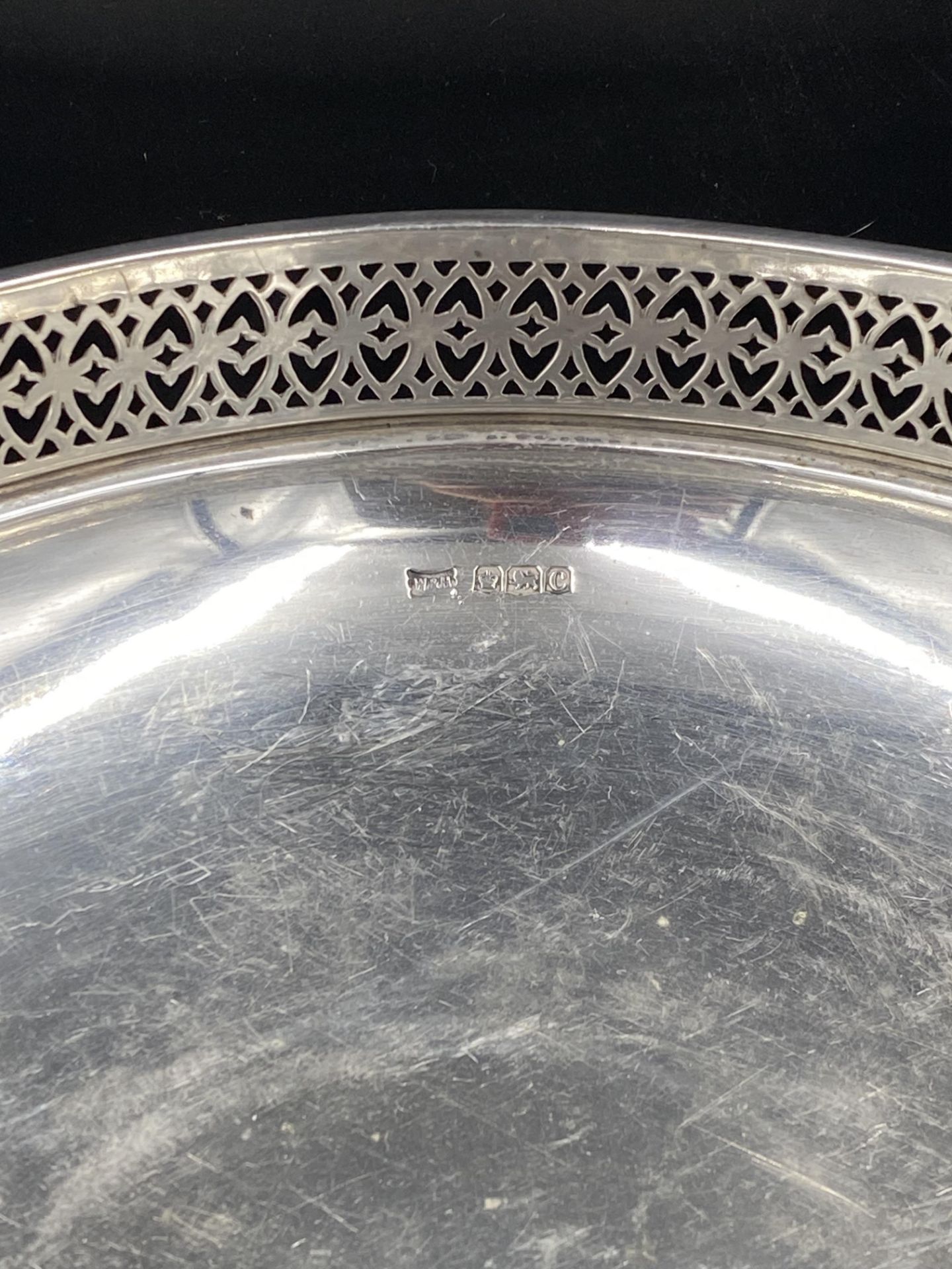 Walker & Hall silver galleried fruit bowl - Image 2 of 5