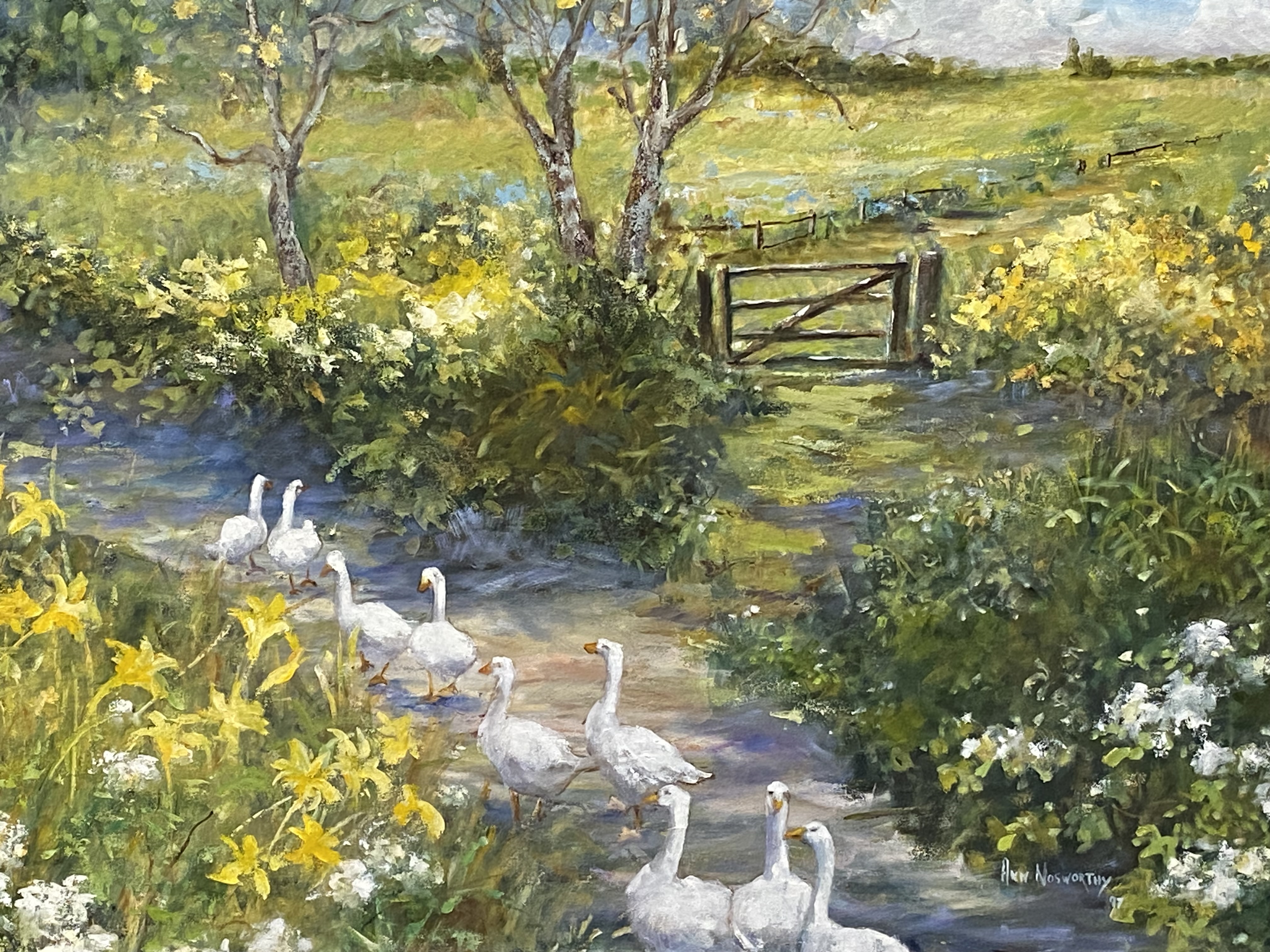 Framed oil on canvas by Ann Nosworthy