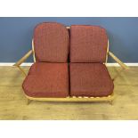 Ercol style spindle back sofa