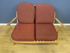 Ercol style spindle back sofa