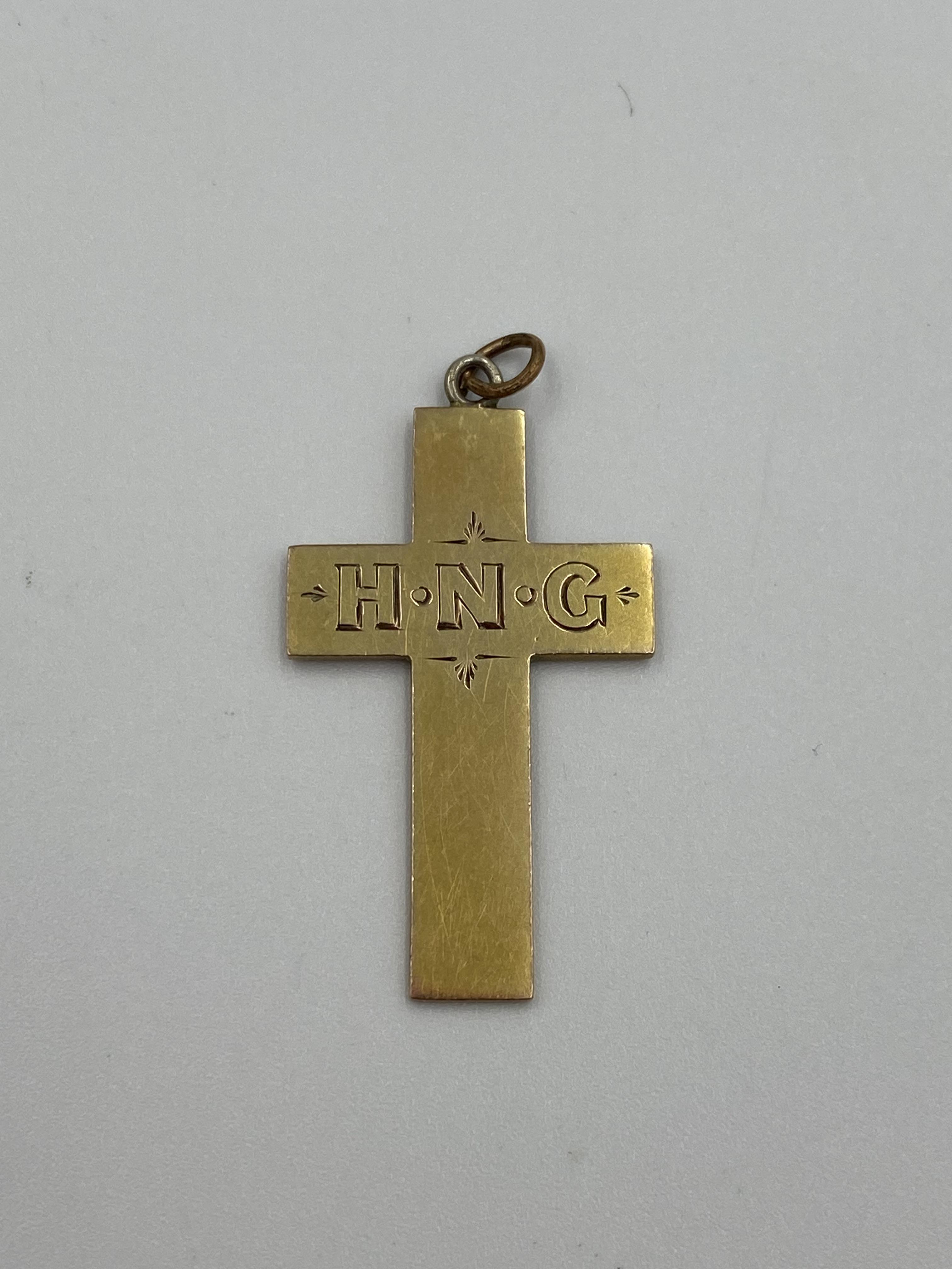 9ct gold cross - Image 2 of 3