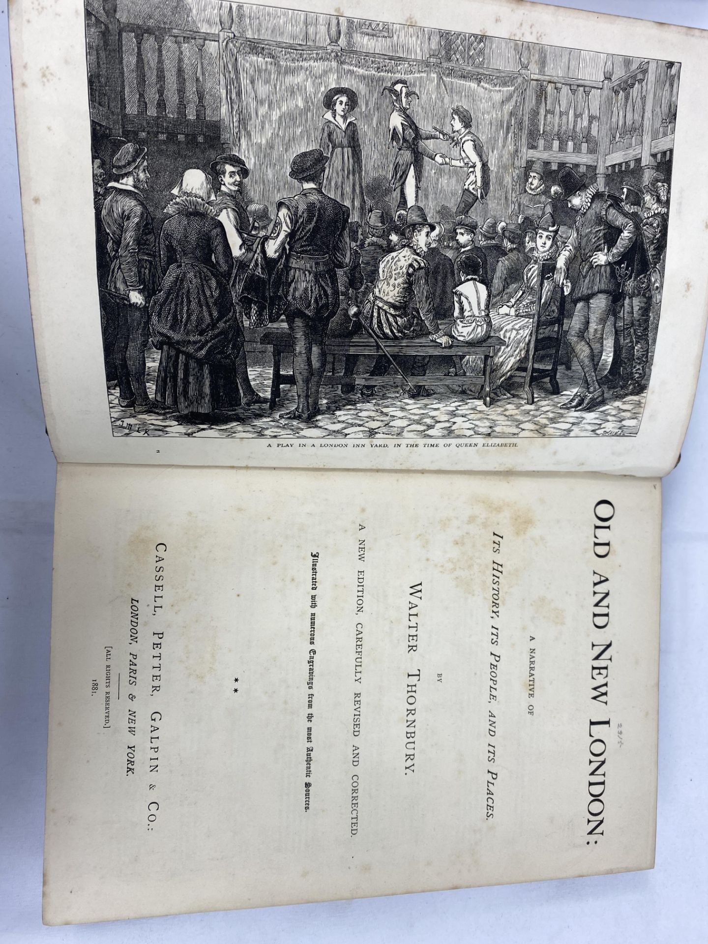 Three half bound volumes of Old and New London by Walter Thornbury - Image 5 of 7