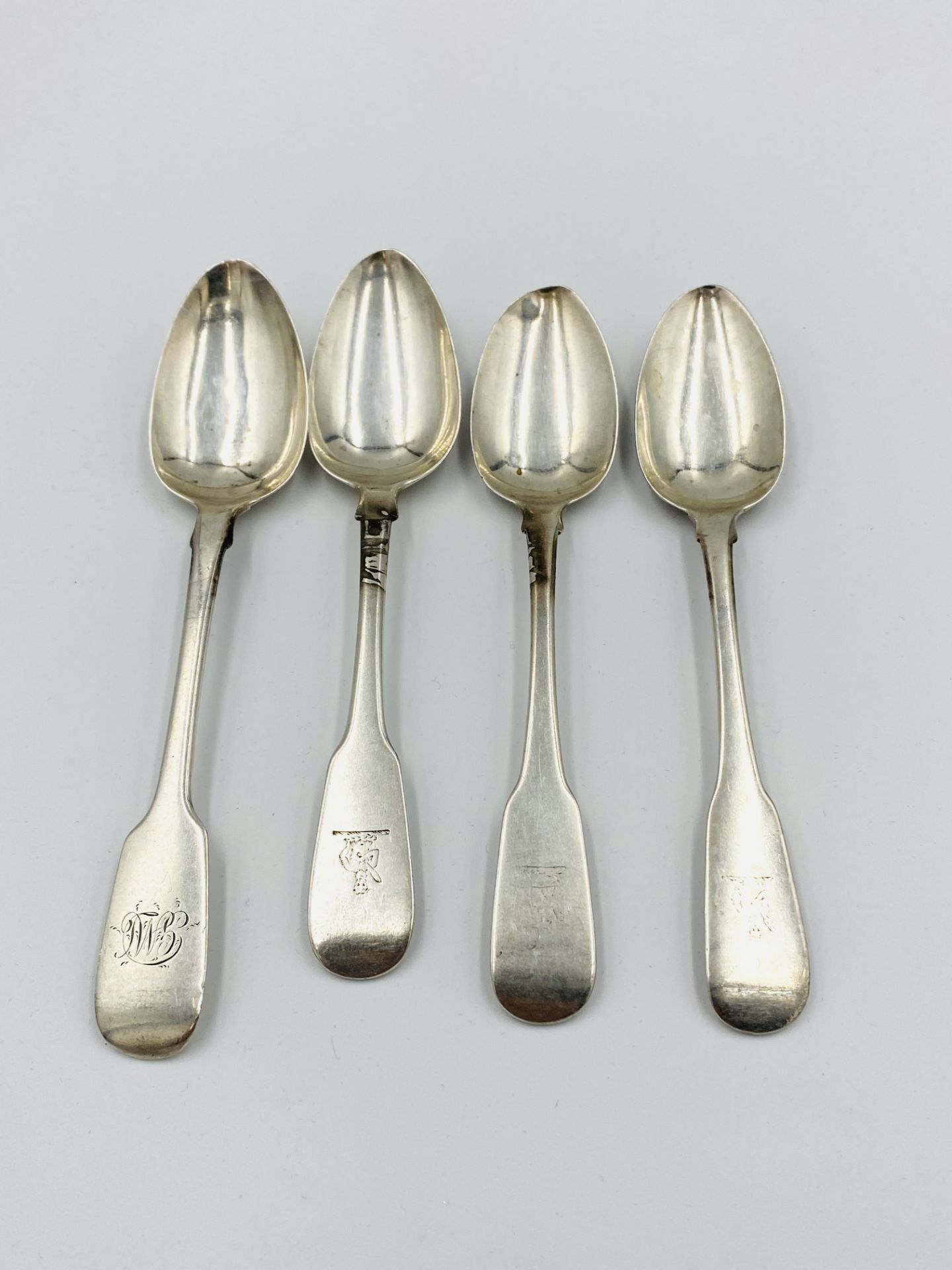 Four Irish silver teaspoons - Image 2 of 3