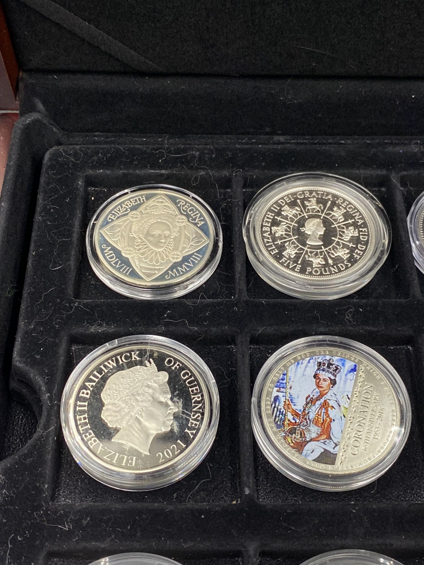 Twelve commemorative silver £5 coins. - Image 2 of 6
