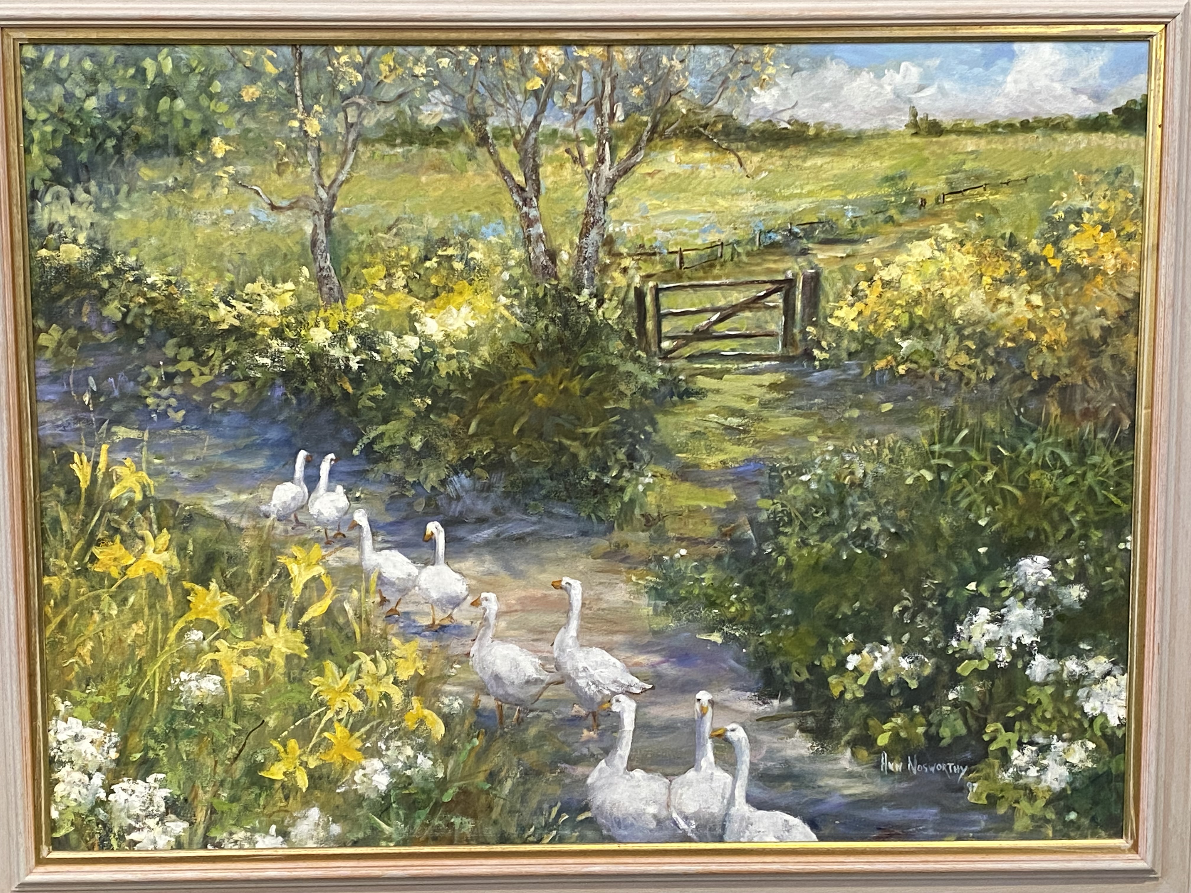 Framed oil on canvas by Ann Nosworthy - Image 2 of 5