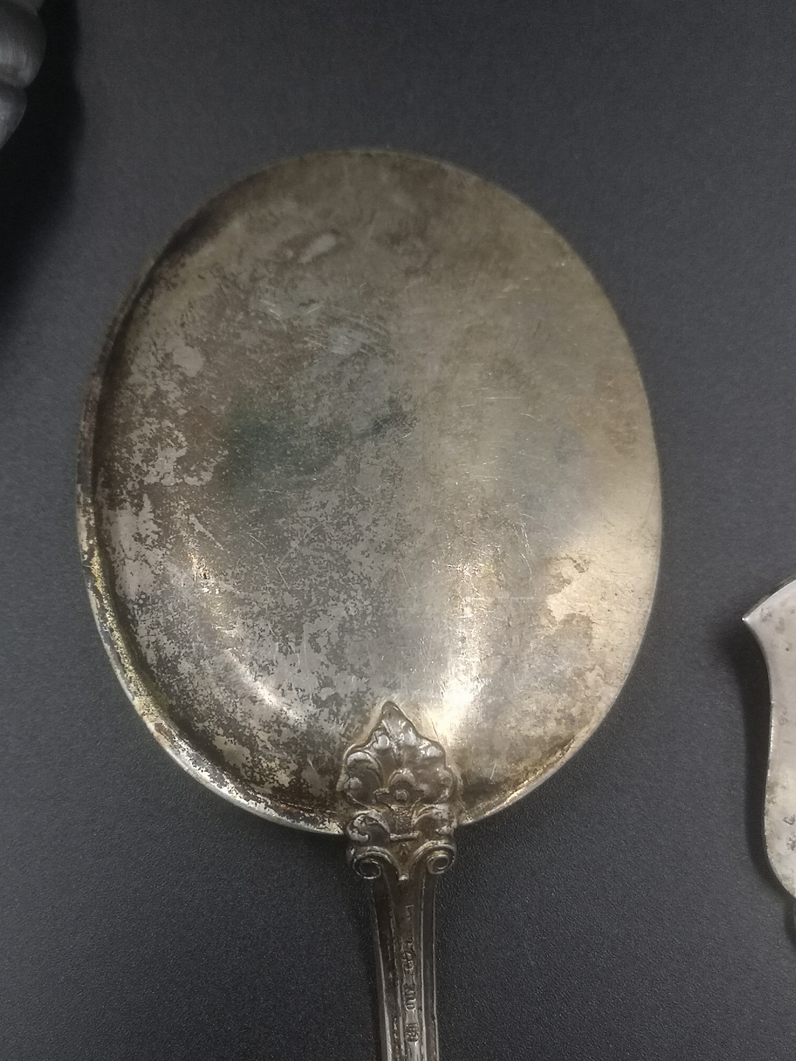 Two 800 standard silver serving spoons and one other - Image 5 of 6