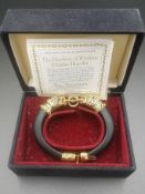 Franklin Mint Duchess of Windsor panther bracelet with certificate of authenticity.