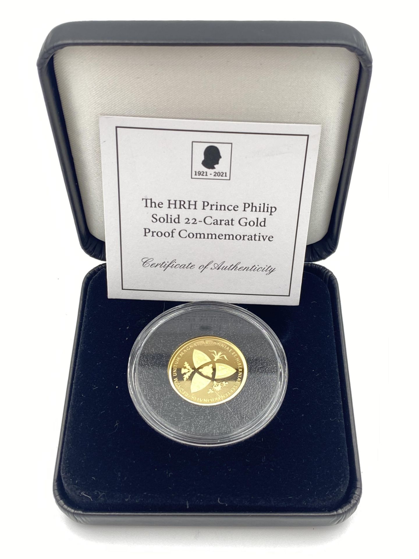 HRH Prince Philip 8g 22ct gold proof commemorative coin - Image 4 of 4