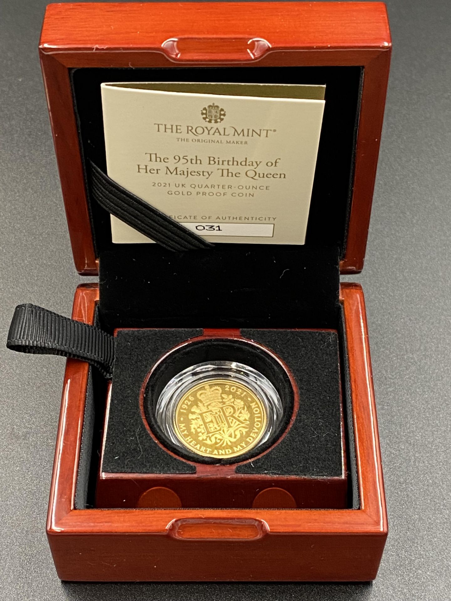 Royal Mail limited edition 2021 quarter ounce gold coin - Image 4 of 5