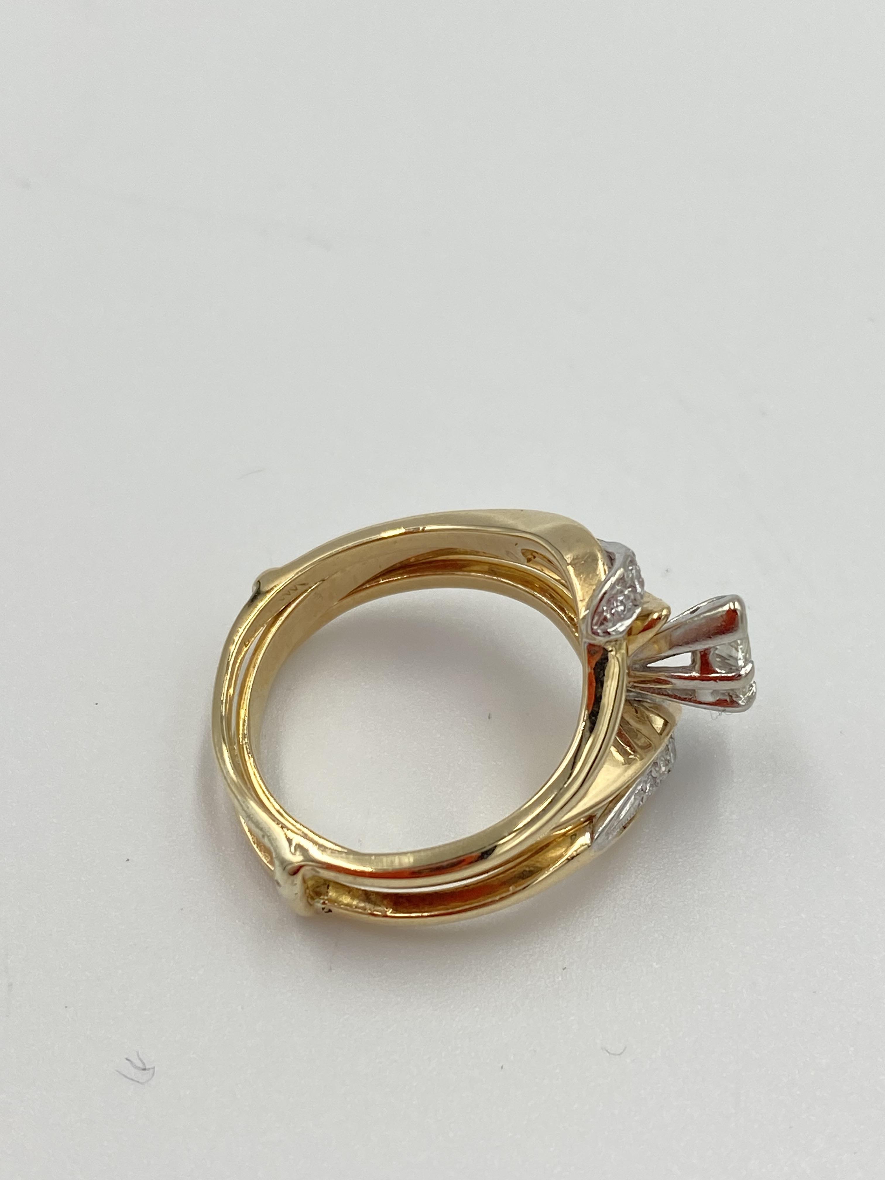 14ct gold and diamond ring - Image 5 of 6