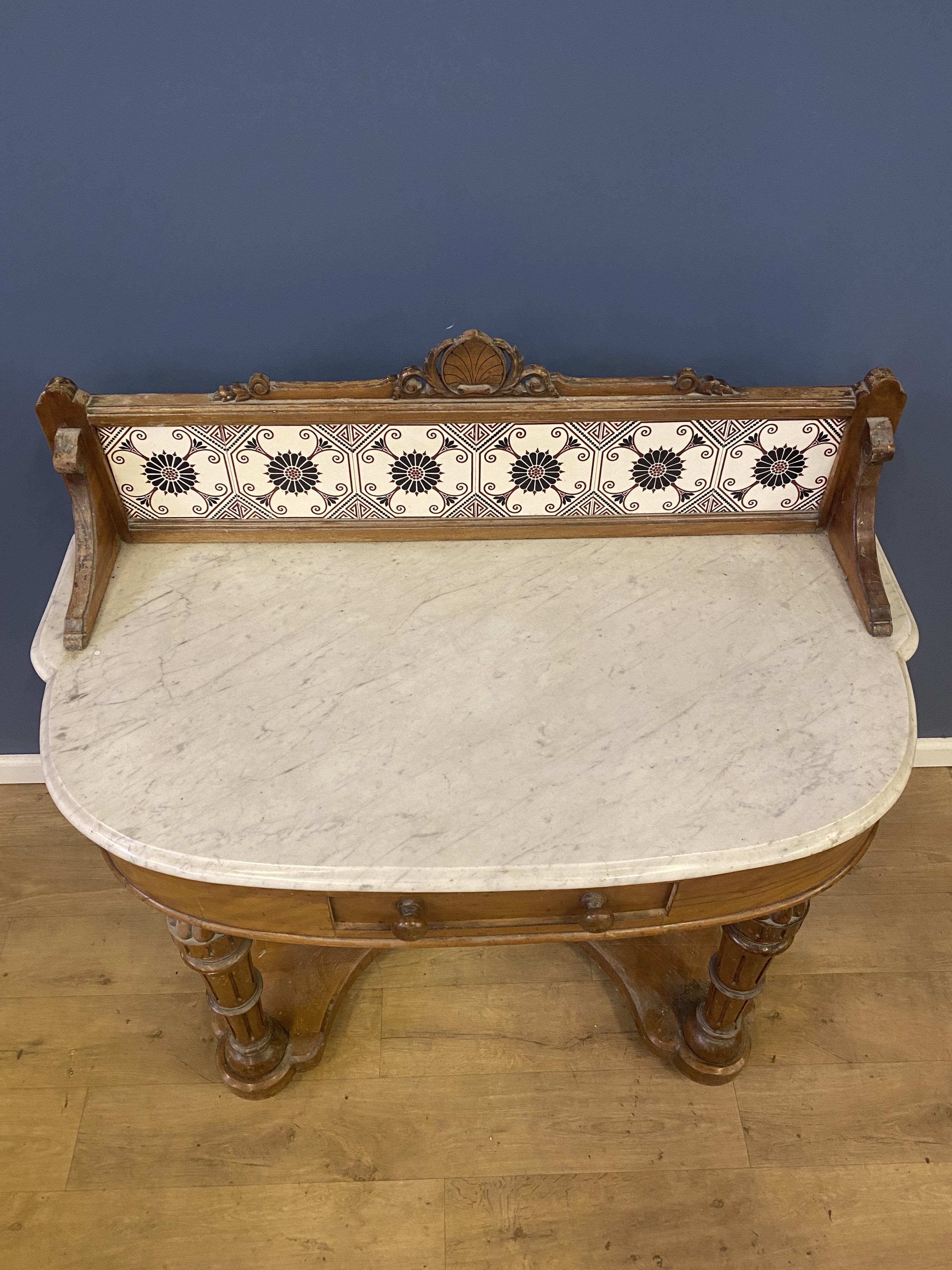 Marble topped washstand - Image 2 of 7