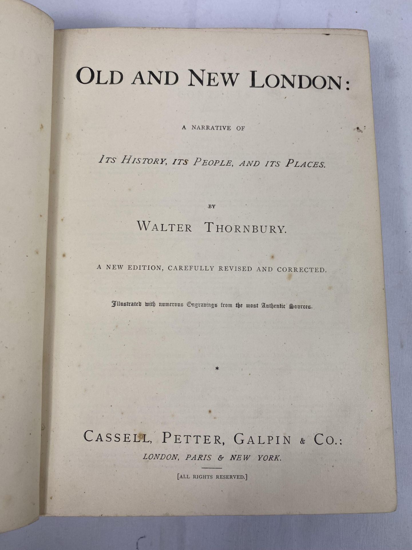 Three half bound volumes of Old and New London by Walter Thornbury - Image 3 of 7