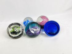 Five Caithness paperweights