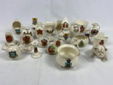 Collection of crested china
