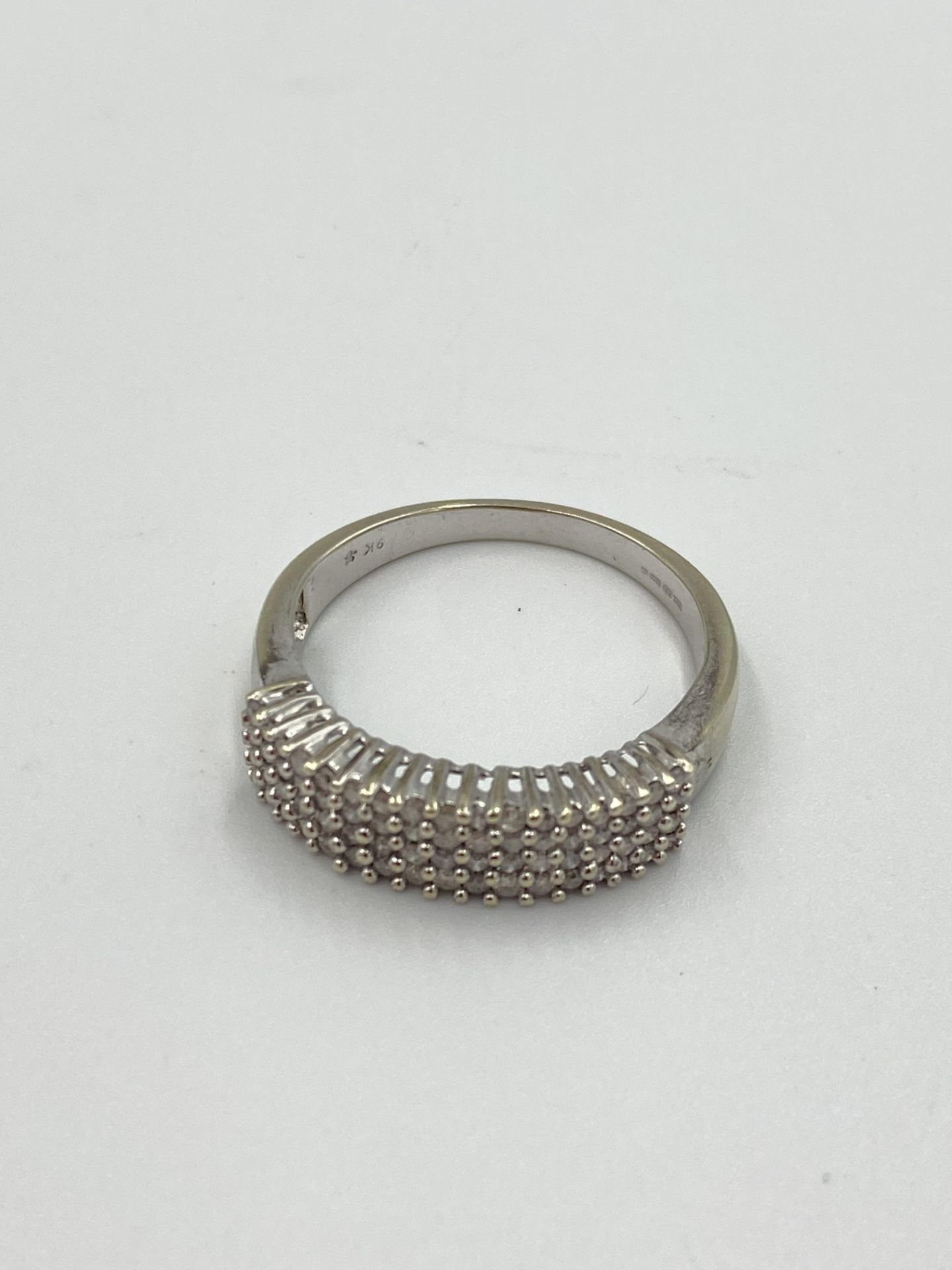 9ct white gold and diamond ring - Image 6 of 6