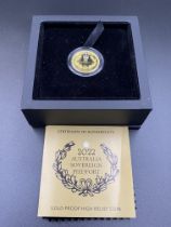 Perth Mint boxed 2022 Australia 22ct gold Sovereign Piedfort