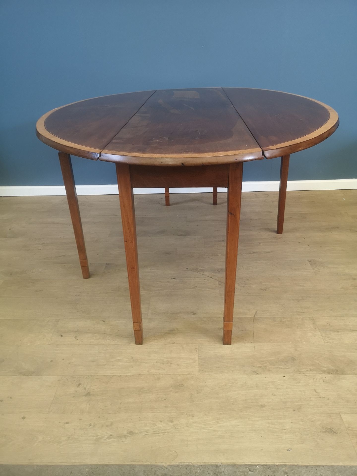 Mahogany drop leaf table - Image 3 of 4