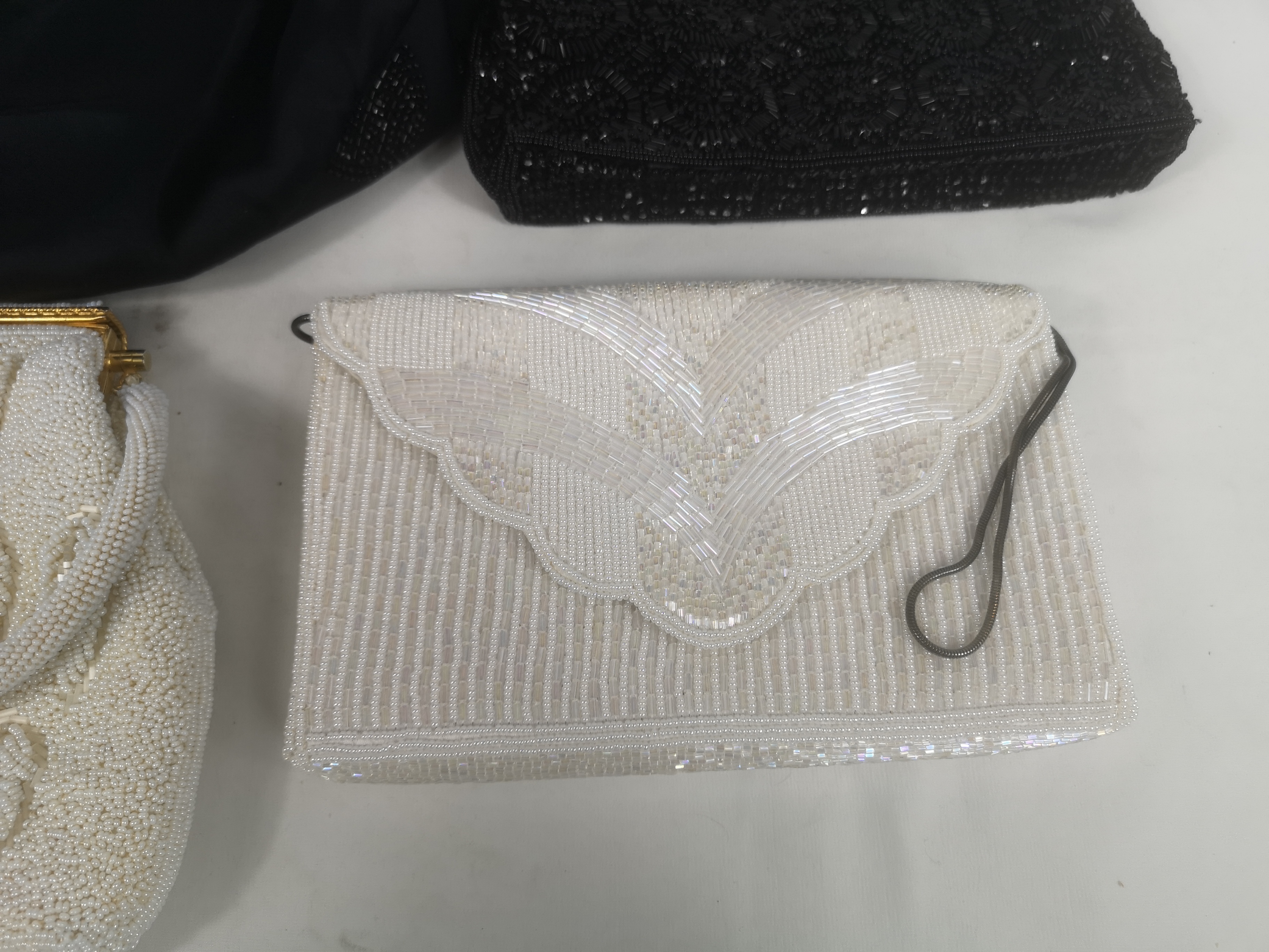 Two bead work handbags and a bead work shoulder bag - Image 3 of 5