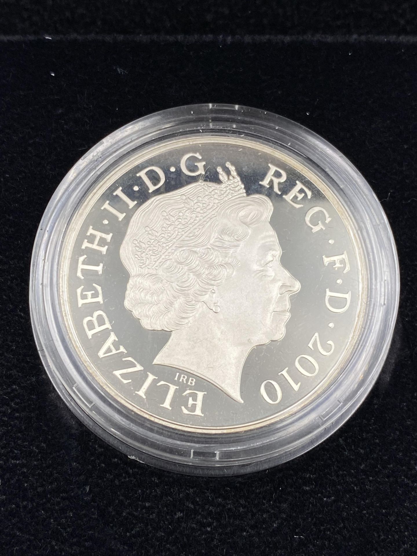 Royal Mint 2010 Restoration of the Monarchy £5 silver proof coin - Image 3 of 4
