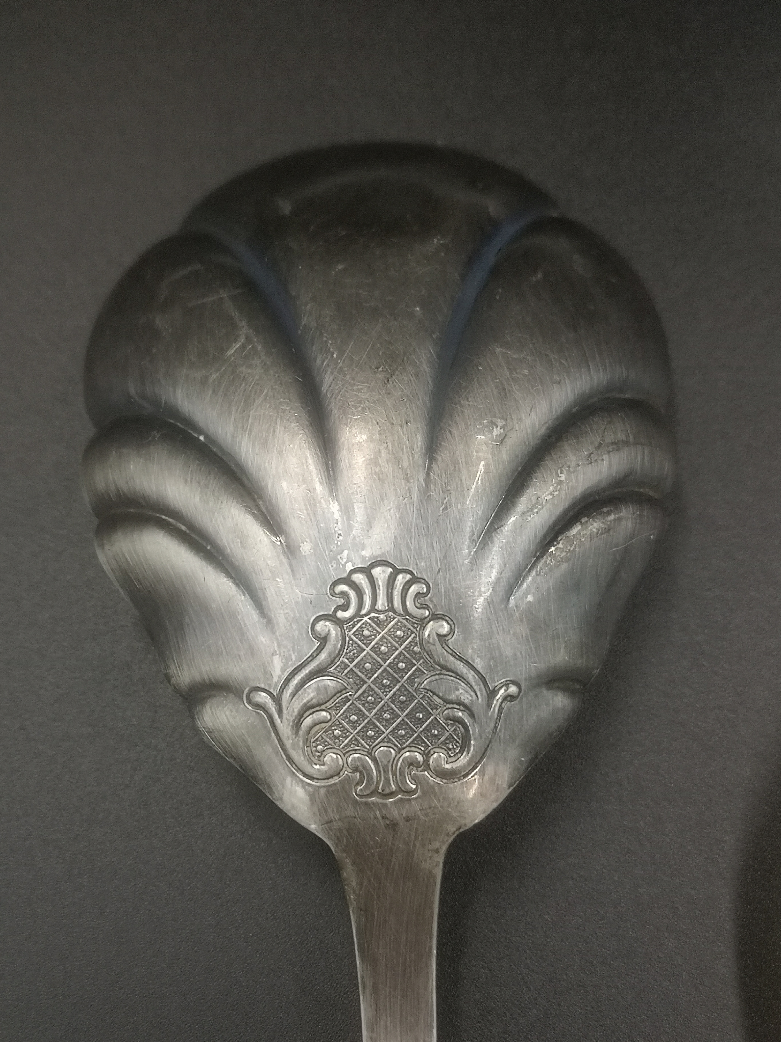 Two 800 standard silver serving spoons and one other - Image 3 of 6