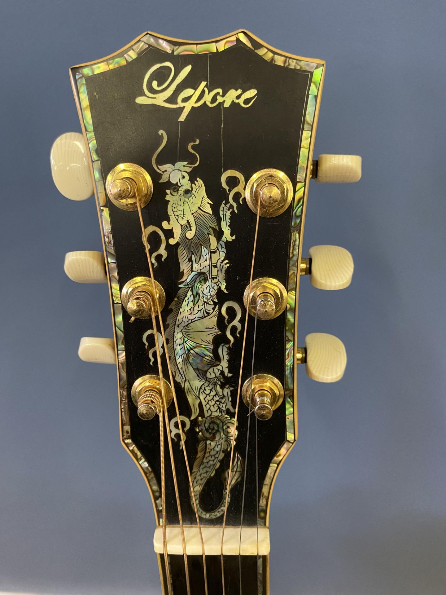 Lepore acoustic guitar - Image 2 of 12