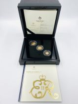 East India Company 2021 gold sovereign three coin proof set