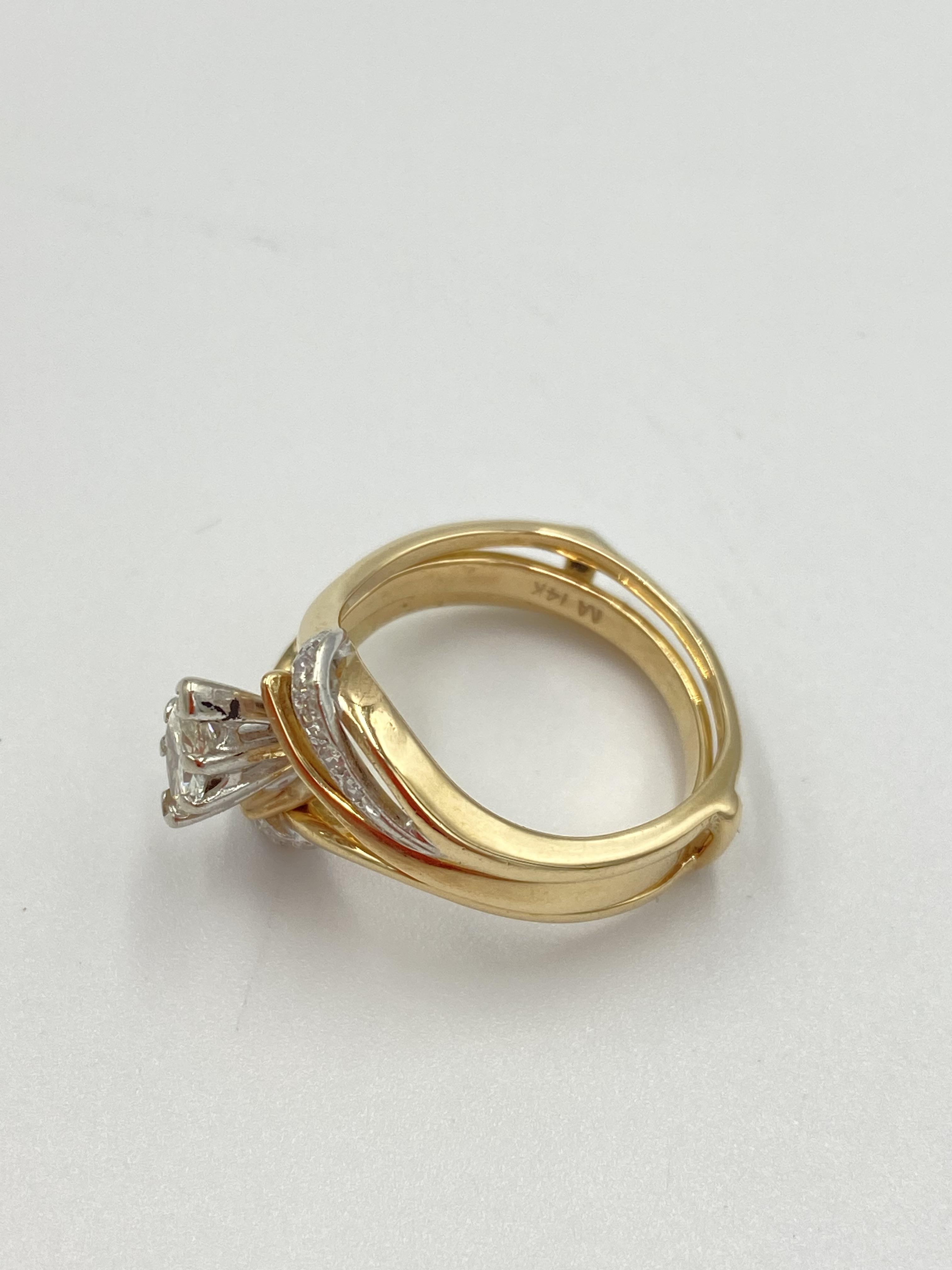 14ct gold and diamond ring - Image 3 of 6