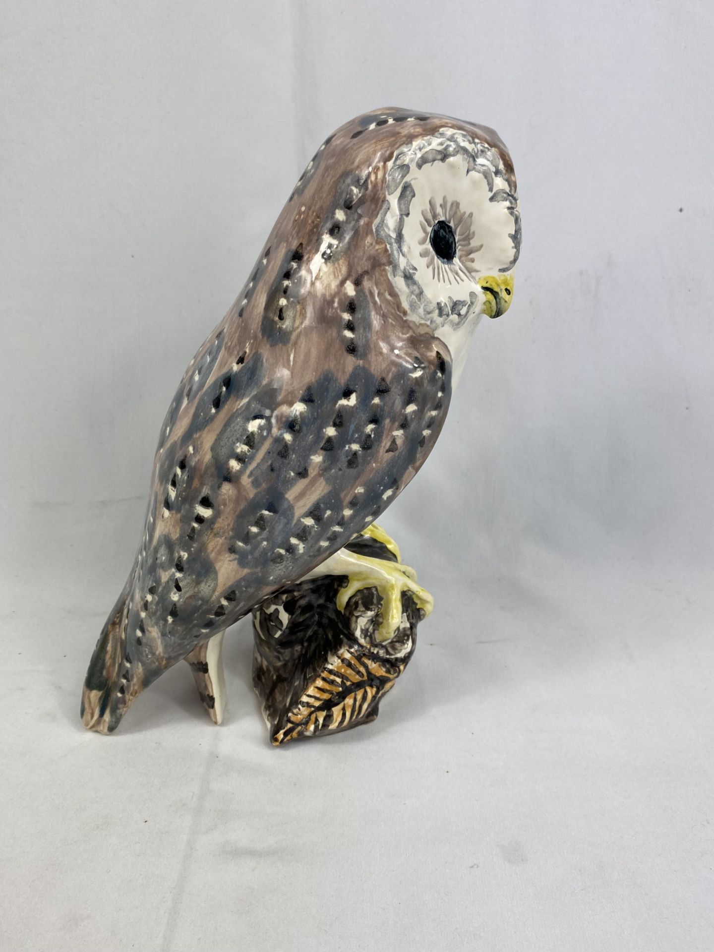 Polperro studio pottery owl - Image 5 of 6