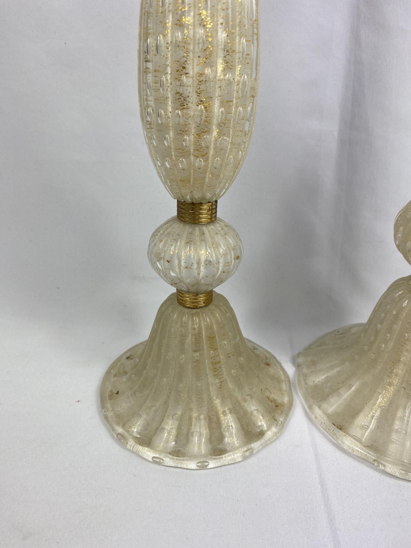Pair of Barovier & Toso style Murano glass table lamps - Image 4 of 6